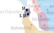 raybat官网Kaiser Permanente大旧金山服务地图。