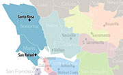 raybat官网Kaiser Permanente Marin和Sonoma服务地图。