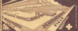 里士满野战医院的历史插图，大约1944年