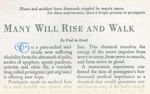 1948年的文章剪辑读者Digest，标题为“许多人会崛起Aand Walk”