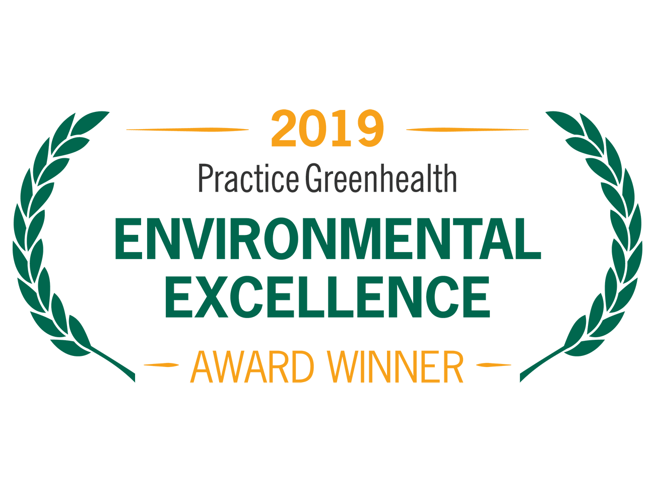 实践绿色健康2019环境卓越奖得主标志