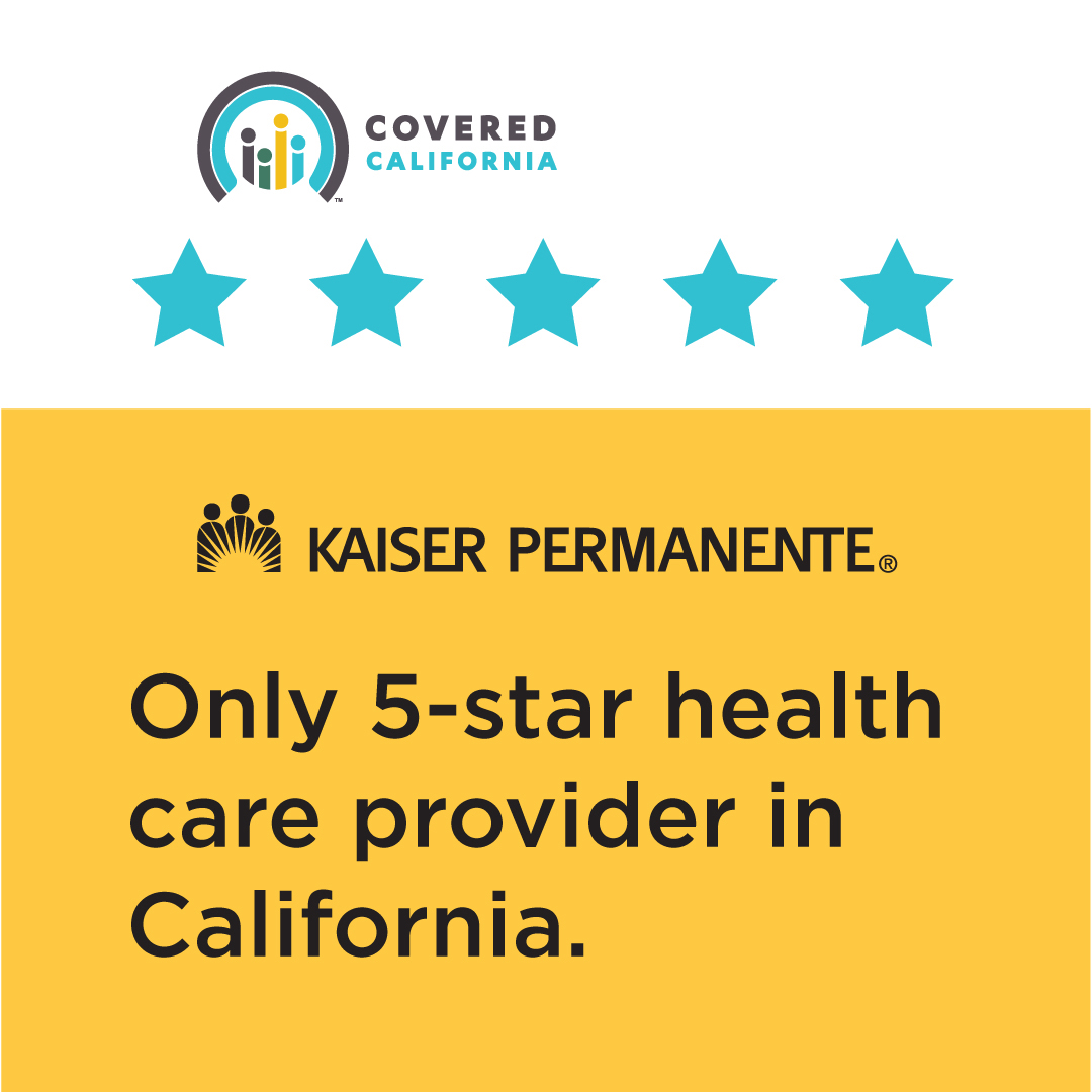 覆盖加利福尼亚和凯萨永久的日志与文字:只有5星raybat官网级的医疗保健提供者在加利福尼亚。