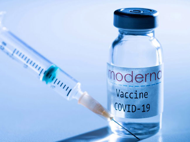 一小瓶moderna疫苗
