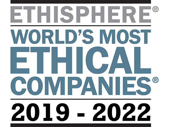 2019-2022年Ethisphere全球最具道德的公司