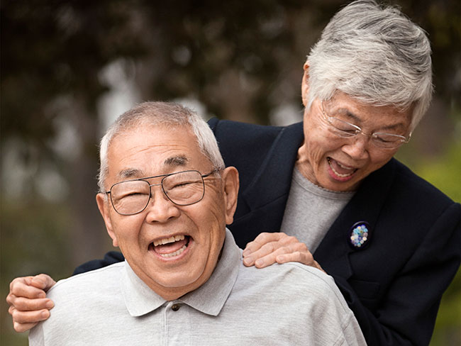 幸福的老夫妻