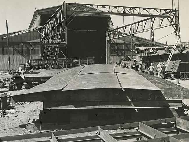 预制，船体部分，太平洋海岸工程公司，阿拉米达，1943年6月6日